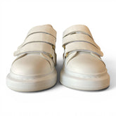 Alexander McQueen Oversized Larry Strap Sneakers White & Gold