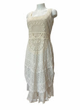Alice + Olivia Kimberley Embroidered Lace Dress – Off White – Size 12