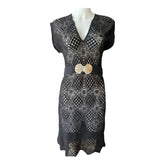 Ancient Kallos Crochet Cover-Up – Black – Size S