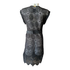 Ancient Kallos Crochet Cover-Up – Black – Size S