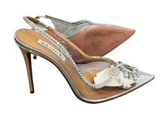 Aquazzura Seduction Crystal PVC Pumps – Size EU 40