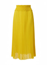 Balmain Pleated Yellow Skirt | Vibrant Parisian Chic – Size 36