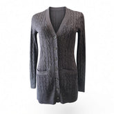 Brooks Brothers Sparkly Navy Cable-Knit Cardigan – Size XS