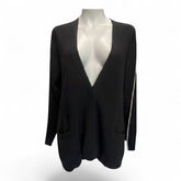 Brunello Cucinelli Cashmere Cardigan with Monili-Style Trim – Black – No Size Tag