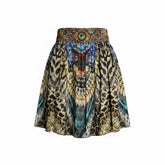 Minifalda estampada Camilla, falda de seda llamativa - Talla 2