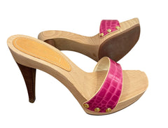 Casadei Pink Platform Mules – Size EU 40
