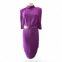 Cavalli Class Purple Belted Dress – Size 6