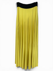 Celia Kritharioti Yellow & Black Maxi Skirt – Size 40