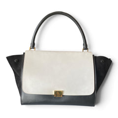 Celine Medium Trapeze Bag – Black, Grey & White