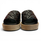 Chanel Lambskin Quilted CC Wedge Sandals – Size 39
