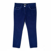 Chanel Velvet Pants with Tweed Pockets – Dark Blue – Size 42 – Brand New With Tags
