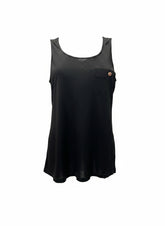 Chanel Silk Sleeveless Top – Black | Timeless Minimal Elegance