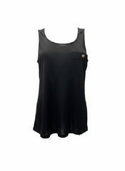 Chanel Silk Sleeveless Top – Black | Timeless Minimal Elegance