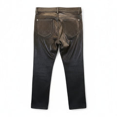 Chanel Metallic Slim Trousers – Black – Size 44