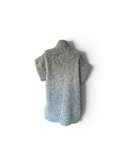 Chloé V6608 Grey Oversized Short-Sleeve Wool Coat – Size Small