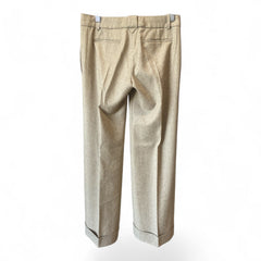 Chloé Wool & Cashmere Trousers – Beige – Size 36