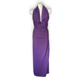 Christopher Esber Ruched Halterneck Maxi Dress – Purple – UK Size 8 – Brand New With Tags