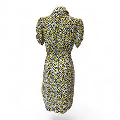 Diane von Furstenberg Printed Belted Shirt Dress – Size US 6