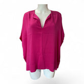Diane von Furstenberg Fuchsia Silk Blouse – Size M