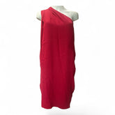 Diane von Furstenberg One-Shoulder Red Dress – Size 4
