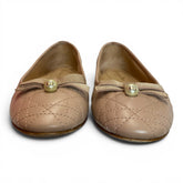 Dior Cannage Nude Quilted Calfskin Ballet Flats – Christian Dior Petal Bow Flats – Size 37