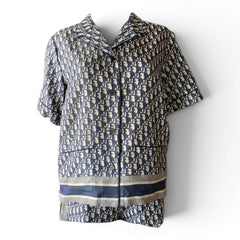 Dior Oblique Blouse & Shorts Set – Navy Blue – USA 6