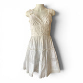 Dolce & Gabbana Crystal-Embellished Tiered Mini Dress – White – IT 42