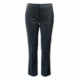 Elisabetta Franchi Black Velvet Pants – Size 42