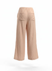 Eres Pink Linen Pants – Effortless Resort Elegance | Size US 6