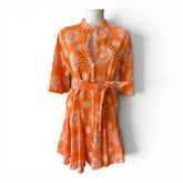 Étoile Coral Mandala Dress – Orange – Size S/M