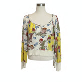 John Galliano Vintage 2004 Knit Sweater Set Patterned - Size M