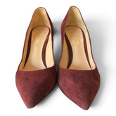 Gianvito Rossi Gianvito 105 Suede Pumps – Burgundy – Size 39