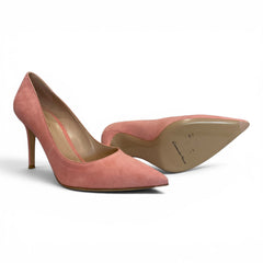 Gianvito Rossi Pink Suede Pointed-Toe Pumps - Size 40