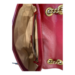 Gucci GG Marmont Bicolor Matelassé Flap Shoulder Bag – Black & Red
