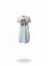 Hermès Chevaloscope Embroidered T-Shirt Dress – White Luxury Casual Dress – Brand New With Tags – Size 38