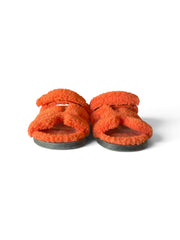 Hermès Chypre Shearling Sandals – Orange – Size 39.5