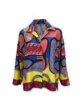 Hermès Printed Cotton Blouse – Multicolor | Statement Heritage Piece