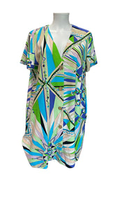Emilio Pucci Multicolor Dress, Designer Print Dress - Size 44
