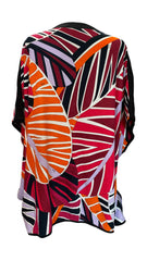 Emilio Pucci Multicolor Kaftan Dress Statement Silk Resort Dress