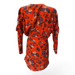 IRO Floral Ruffle Mini Dress – Size IT 40