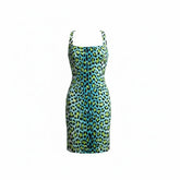 Just Cavalli Leopard Print Bodycon Dress - Size 40