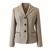 Kiton Cashmere Tailored Blazer & Skirt Suit Set – Grey – Size 44