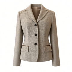 Kiton Cashmere Tailored Blazer & Skirt Suit Set – Grey – Size 44