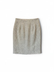 Kiton Cashmere Tailored Blazer & Skirt Suit Set – Grey – Size 44
