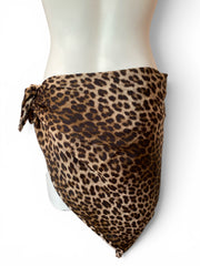 Lanvin Vintage Leopard Print Scarf – Parisian Statement Accessory