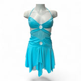 Leslie Amon Turquoise Beach Dress - Size XS