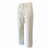 Loewe Anagram Embroidered Jeans – White – Size 32