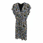 Maje Floral Wrap Dress Multicolor Viscose - Size 36
