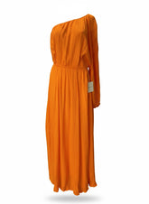 Mara Hoffman Vera One-Shoulder Maxi Dress – Orange – Size L (New with Tags)
