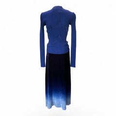 Marques'Almeida Ombré Velvet Skirt & Feather Detail Top Set